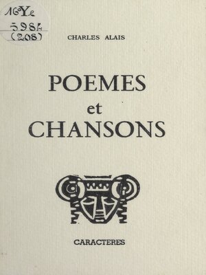 cover image of Poèmes et chansons